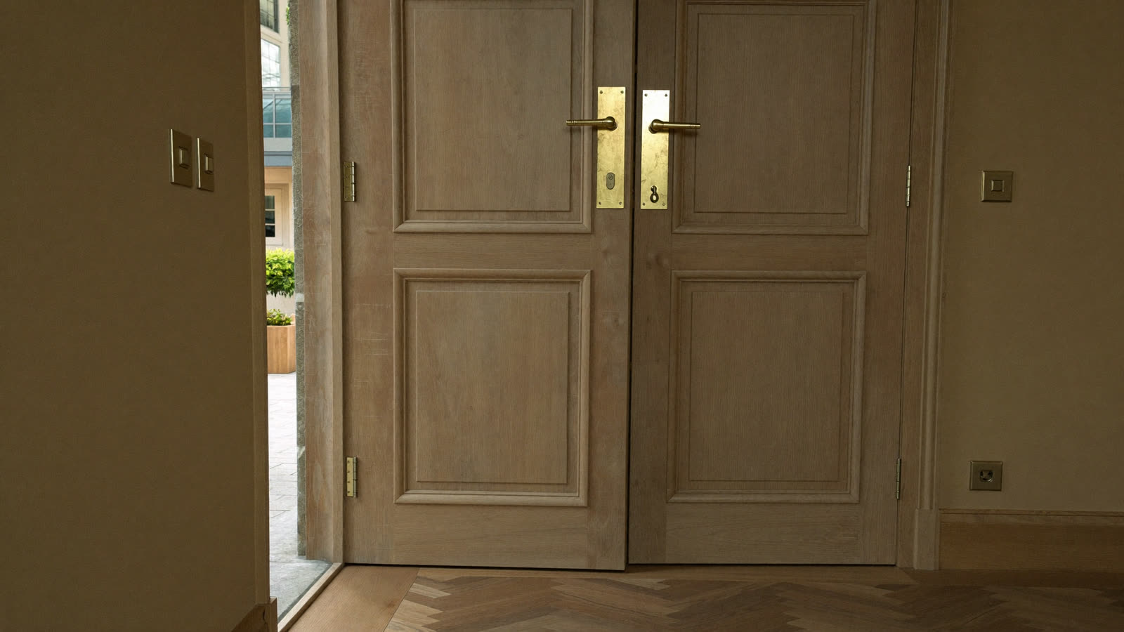 Courtroom doors